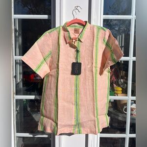 Kip and Co Roma Woven Linen Shirt NWT
